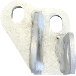 124706 Kempf Halter f. Umlenkrolle im Chassis, links